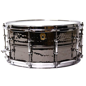 LB417KT Black Beauty Hammered 6.5x14 Snare Drum NEW A-Stock Ludwig Brass Shell