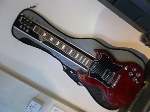 Burny Gibson SG replica cherry new,padded gigbag, setup, waranteed.