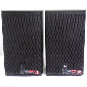 2x Electro-Voice EV ELX112P Powered 1000w Speakers Live X Active Loudspeakers