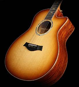 Taylor Custom BTO Grand Symphony Cocobolo Acoustic/Electric Guitar Edgeburst