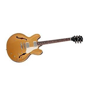Gibson Memphis  ES-335 ESDPGONH1 Semi-Hollow-Body Electric Guitar, Gold