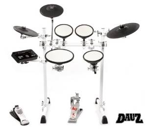 Dauz Electronic Drum Kit Premier Series (White-YC)