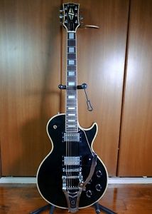 Used! GRECO Les Paul Custom Bigsby Tremolo Vintage Guitar Black Made in Japan