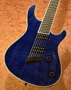 FreeShipping New MAYONES Regius 7 VF -Trans Dirty Blue- 2016 Bare Knuckle Pickup