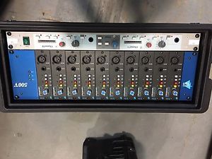 API 512C Mic Amps In  API 500V Rack With L200 PSU