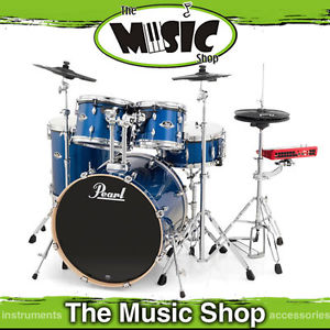 New Pearl ePro Live Export EXX Drum Kit Electronic/Acoustic Drumkit Blue Sparkle