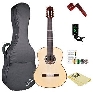 Cordoba C12 SP Limited Acoustic Nylon String Modern Classical Guitar w Humidified Hardshell Archtop Case, Tuner,& Accessories,C12 Limited-KIT-1