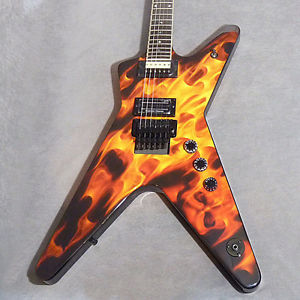 Free Shipping Used DEAN Dimebag ML (Dime-O-Flames) Electric Guitar
