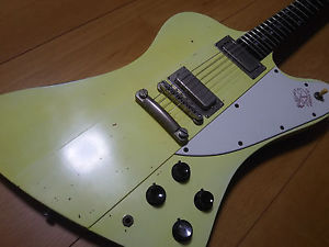 Greco FB-75 Firebird Model Aged Vintage White New-Nut Re-Fretted