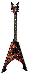 Dean Guitars US131239 Solid-Body Electric Guitar, Custom Khaos Graphic