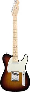 Fender American Deluxe Telecaster® Electric Guitar, 3 Tone Sunburst, Maple Fretboard