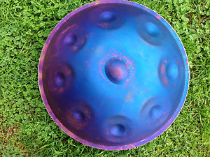 handpan prototype pantam percussion with heat treatments