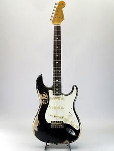 Fender Custom Shop 1959 Stratocaster Heavy Relic BLK 2010 Electric Free Shipping