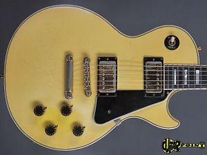 1975 Gibson Les Paul Custom  - Polaris White - Mojo yellowed Rhoads Axe!
