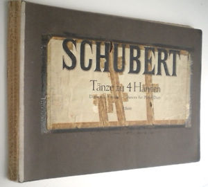 ANTIQUE Franz Schubert for Piano Four-Hands Sheet Music - CF Peters 1779-1827