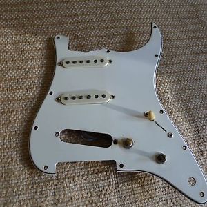 Vintage 1966 Fender Stratocaster Pickguard with Pickups and wiring
