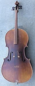 Good Antique Old Neuner & Hornsteiner Cello For Setup and Repair.