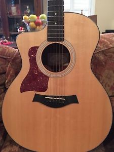 Used Left Handed Taylor 114ce Guitar