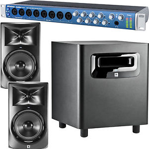 Presonus AudioBox1818 VSL Interface with JBL LSR 305 310S Studio Monitors