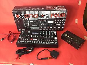 Elektron Analog Four Synthesizer + Elektron Audio/CV Cable Kit- MINT CONDITION