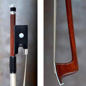 French SILVER  mounted violin bow Marcel Lapierre , Raffin certificate