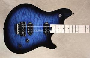 EVH Wolfgang Standard Trans Blue Burst Guitar with FU Tone Big Brass Block