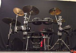 Roland TD20 Electronic Drum Set Zildjian Sabian Cymbals!