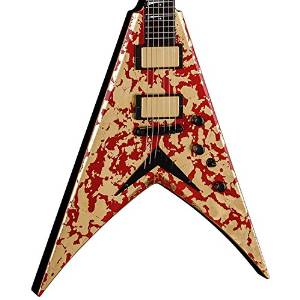 Dean Dave Mustaine USA VMNT GRAIL Solid-Body Electric Guitar, Gold Leaf/Deep Red