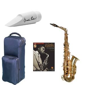 Virtuoso Series Professional Alto Saxophone Deluxe w/Charlie Parker Mouthpiece & Book Pack