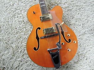 Peerless Tonemaster Player Orange Semi-Akustik Gitarre Vorführmodell Demo Model