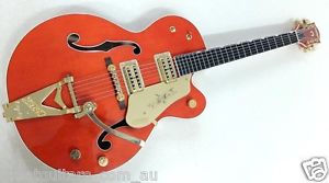 2012 GRETSCH 6120 Chet Atkins Electric acoustic guitar and case. Standard Orange