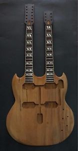 Mahogany Double neck Guitar Body