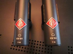 Neumann KM184's matched pair of condenser microphones