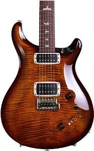 PRS 408, 10-Top - Black Gold Burst, Pattern Neck