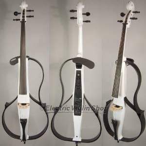 Yamaha SVC-110 Silent Cello, Pearl White