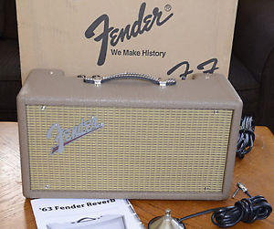 Fender 63 Reissue 6G15 Tube Reverb w/foot pedal, manual, and original packing