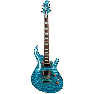 ESP Custom Mystique Electric Guitar See-Thru Blue