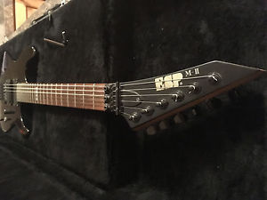 ESP M-II Electric Guitar EMGs Rosewood Original Case included Floyd Rose