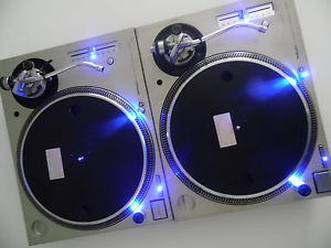 2 TECHNICS SL 1200 M3D's W/ BLUE LED'S