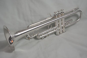 1998 KING SILVER FLAIR 2055T SEMI-PRO Bb TRUMPET~CUSTOM BRUSHED FINISH~EXCELLENT