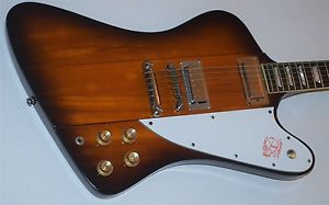 Burny Firebird Reverse V Japan 1980 Sunbust Loaded Vintage Gibson PAF Mini PU