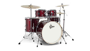 Gretsch Energía Kit De Batería, Completo con Hardware y los platillos, Rojo Vino