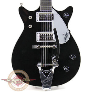 Used Gretsch G6128T-1962 Double Cutaway Duo Jet Black w/ Bigsby