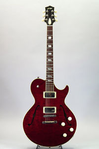 2008 Collings Soco Deluxe Crimson Red Semi Hollow Guitar Free Shipping
