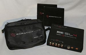 RANE SL4 Serato USB Digital DJ Audio Interface w/case, ScratchLive Control CD's