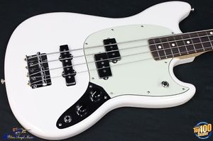Fender Mustang Bass PJ, Olympic White. NEW! Precision Jazz #36940