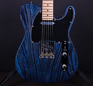 Fender Limited Sandblasted Telecaster Sapphire Blue Tele Electric Guitar #5418