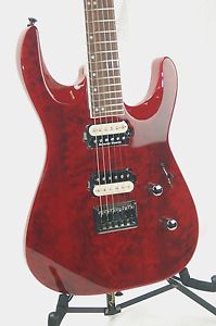 Jackson PRO SERIES DINKY DK2 HT Q TR Electric Guitar - Trans Red  NEW!!
