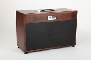 Solid Hardwood 2x12 Guitar Cabinet - 212H BrownWood Black - Vintage30 CELESTION