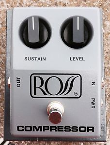 vintage ross compressor r-30 effect pedal rare guitar bass original box